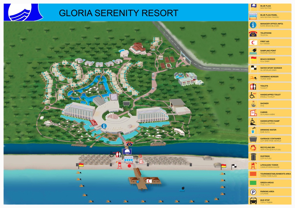 Gloria serenity карта отеля